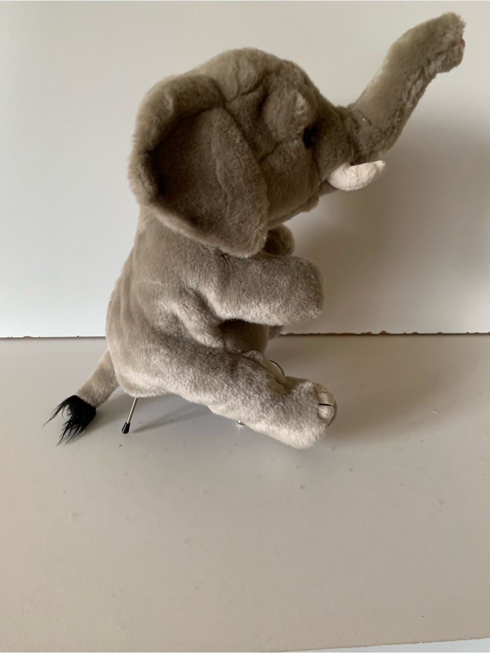 National Geographic Lelly Plush Realistic Elephant Hand Puppet 10”